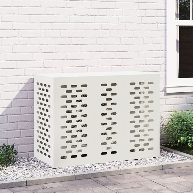Klímatakaró Fehér 110x50x80 cm Acél - utánvéttel vagy ingyenes szállítással