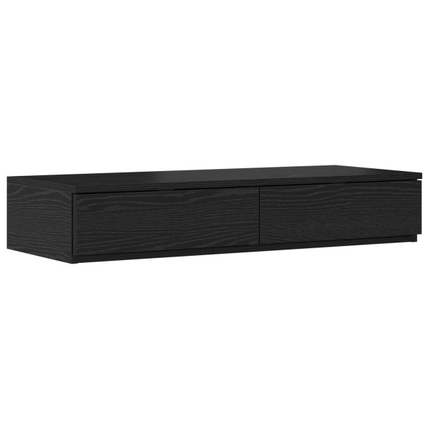 Ágy Fiókok Fekete 100x36,5x16,5 cm Mérnöki Fa - utánvéttel vagy ingyenes szállítással