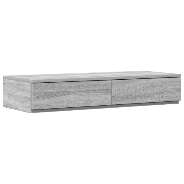 Ágy Fiókok Szürke Sonoma 100x36,5x16,5 cm Mérnöki Fa - utánvéttel vagy ingyenes szállítással