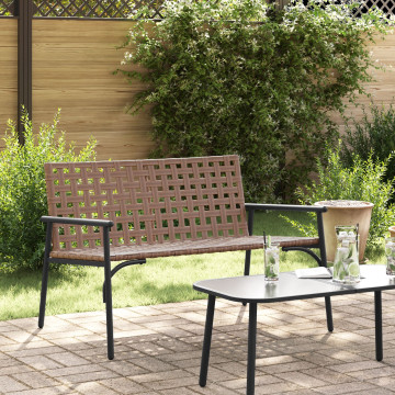 Kerti Pad Fekete 113x79x75 cm Poli Rattan - utánvéttel vagy ingyenes szállítással