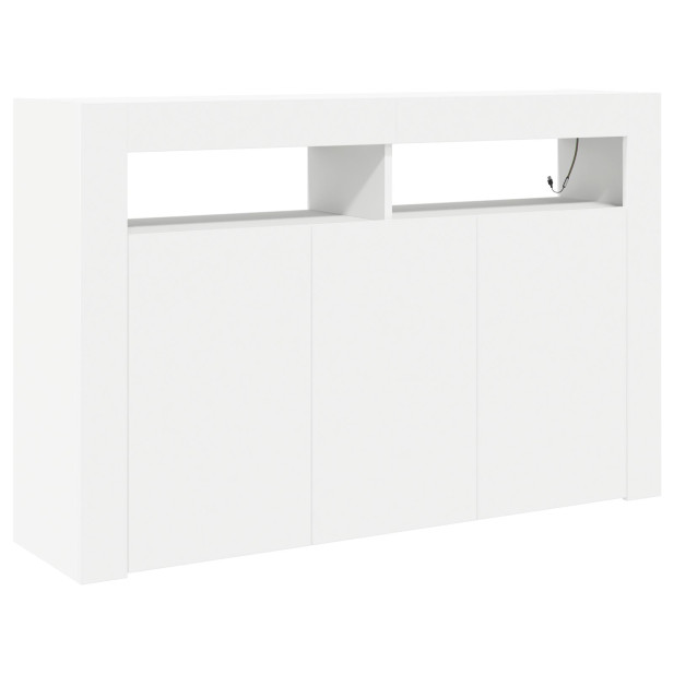 Fehér Oldalszekrény Fehér Mérnöki fa 116 x 30 x 75 cm Modern - utánvéttel vagy ingyenes szállítással