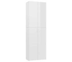 Magasfényű fehér forgácslap irodai szekrény 60 x 32 x 190 cm - utánvéttel vagy ingyenes szállítással
