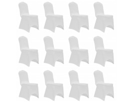 12 db fehér sztreccs székszoknya - utánvéttel vagy ingyenes szállítással