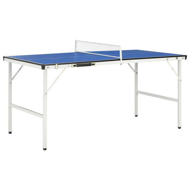 Kék pingpongasztal hálóval 152 x 76 x 66 cm - utánvéttel vagy ingyenes szállítással