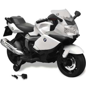 Elektromos BMW 283 gyerek motorkerékpár 6 V fehér - utánvéttel vagy ingyenes szállítással
