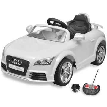 Audi TT RS elektromos kisautó távirányítóval fehér - utánvéttel vagy ingyenes szállítással