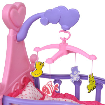 Gyerek játék babaágy rózsaszín + lila - utánvéttel vagy ingyenes szállítással