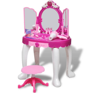 Gyerek álló fésülködőasztal 3 tükörrel, fényekkel és hangeffektusokkal - utánvéttel vagy ingyenes szállítással
