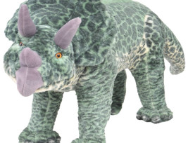 álló, zöld plüss triceratops XXL - utánvéttel vagy ingyenes szállítással