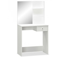 Fehér faforgácslap öltözőasztal 75 x 40 x 141 cm - utánvéttel vagy ingyenes szállítással