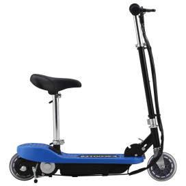 Kék elektromos roller üléssel 120 W - utánvéttel vagy ingyenes szállítással