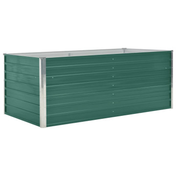 Zöld horganyzott acél kerti magaságyás 160 x 80 x 45 cm - utánvéttel vagy ingyenes szállítással