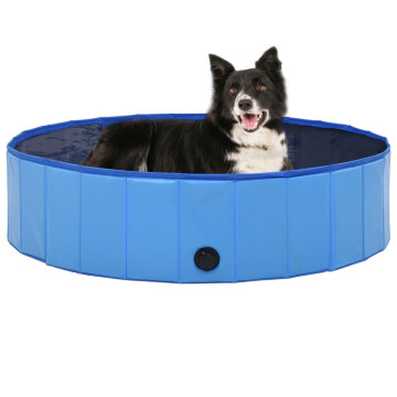 összehajtható kék PVC kutyamedence 120 x 30 cm - utánvéttel vagy ingyenes szállítással