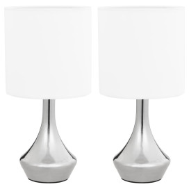 2 darab fehér asztali lámpa érintőgombbal E14 - utánvéttel vagy ingyenes szállítással