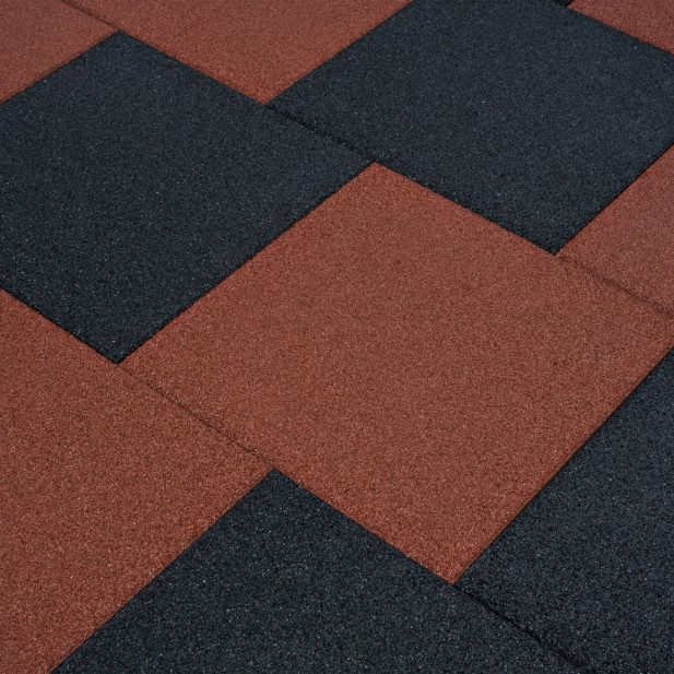 18 darab fekete esésvédő ütéscsillapító gumilap 50 x 50 x 3 cm - utánvéttel vagy ingyenes szállítással