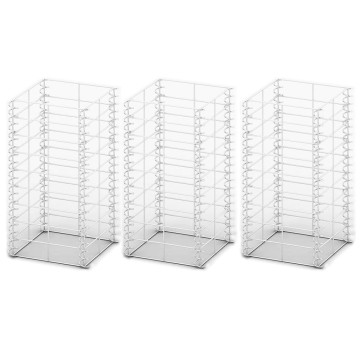 3 db gabion kosár horganyzott drótból 25 x 25 x 50 cm - utánvéttel vagy ingyenes szállítással