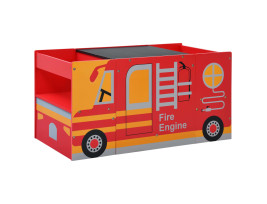 3-részes tűzoltóautó formájú gyerekasztal- és székkészlet - utánvéttel vagy ingyenes szállítással