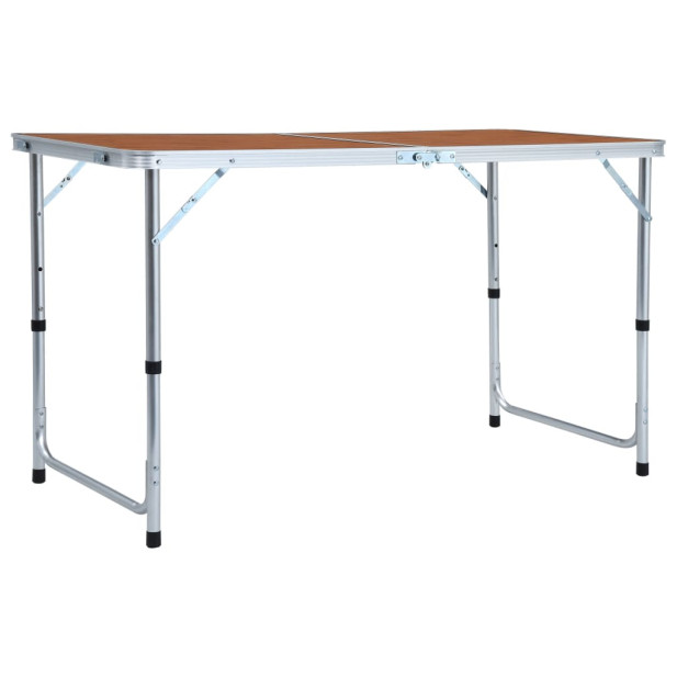 összecsukható alumínium kempingasztal 120 x 60 cm - utánvéttel vagy ingyenes szállítással