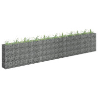 Horganyzott acél gabion virágtartó 450 x 30 x 90 cm - utánvéttel vagy ingyenes szállítással