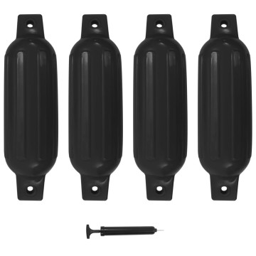 4 darab fekete PVC hajóütköző 41 x 11,5 cm - utánvéttel vagy ingyenes szállítással
