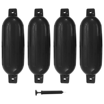 4 darab fekete PVC hajóütköző 58,5 x 16,5 cm - utánvéttel vagy ingyenes szállítással