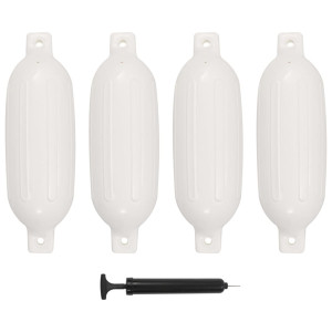 4 darab fehér PVC hajóütköző 58,5 x 16,5 cm - utánvéttel vagy ingyenes szállítással