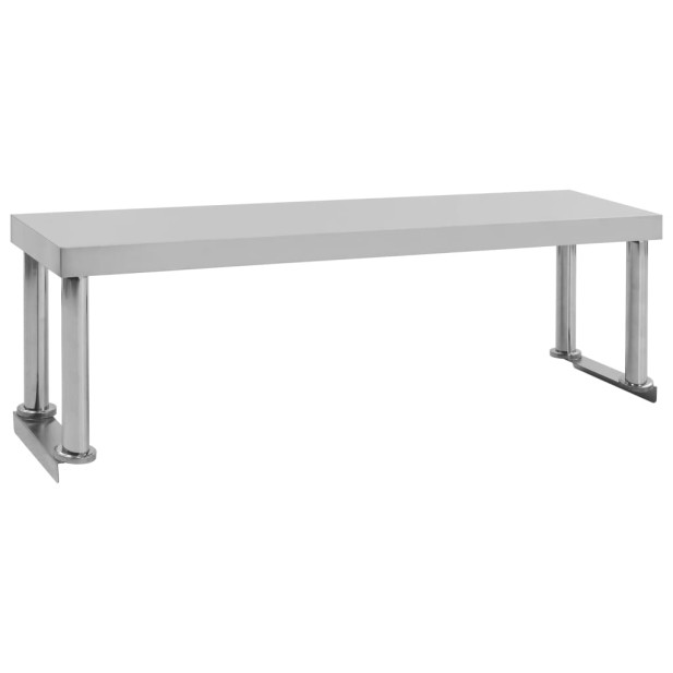 Rozsdamentes acél munkaasztal feletti polc 120 x 30 x 35 cm - utánvéttel vagy ingyenes szállítással