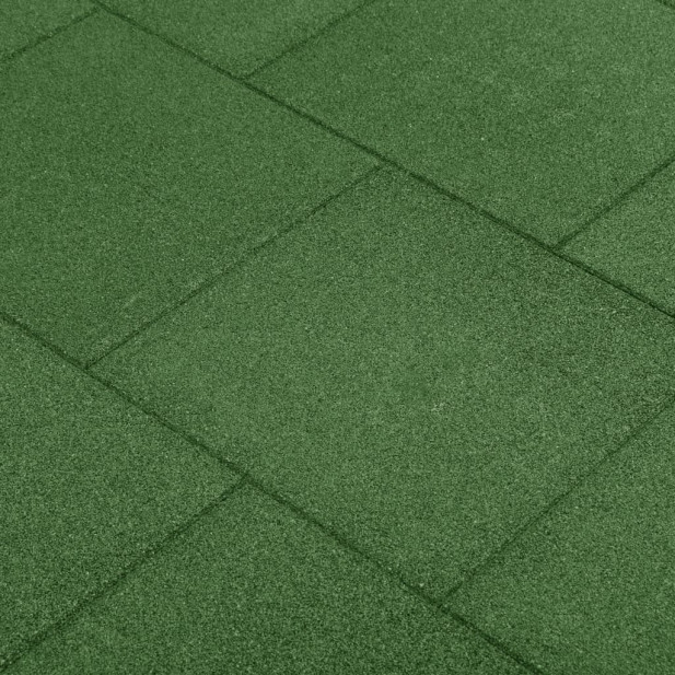 12 db zöld ütéscsillapító gumilap 50 x 50 x 3 cm - utánvéttel vagy ingyenes szállítással