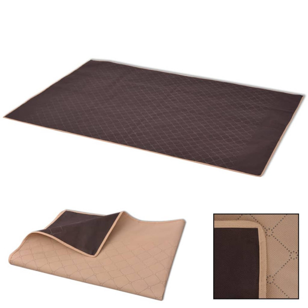 Piknik takaró 100x150 cm bézs és barna - utánvéttel vagy ingyenes szállítással