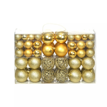 100 darabos aranyszínű karácsonyi gömb készlet 6 cm - utánvéttel vagy ingyenes szállítással