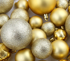 100 darabos aranyszínű karácsonyi gömb készlet 6 cm - utánvéttel vagy ingyenes szállítással
