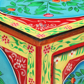 Kézzel festett tömör mangófa éjjeliszekrény 40 x 30 x 50 cm - utánvéttel vagy ingyenes szállítással