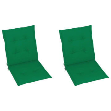 2 db zöld oxford szövet háttámlás székpárna 100x50x3 cm - utánvéttel vagy ingyenes szállítással