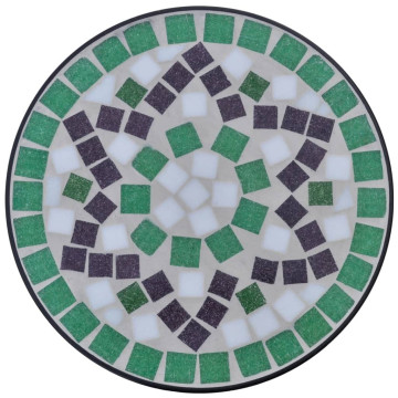 Mozaik Kávézóasztal Növénytartó Asztal Zöld Fehér - utánvéttel vagy ingyenes szállítással