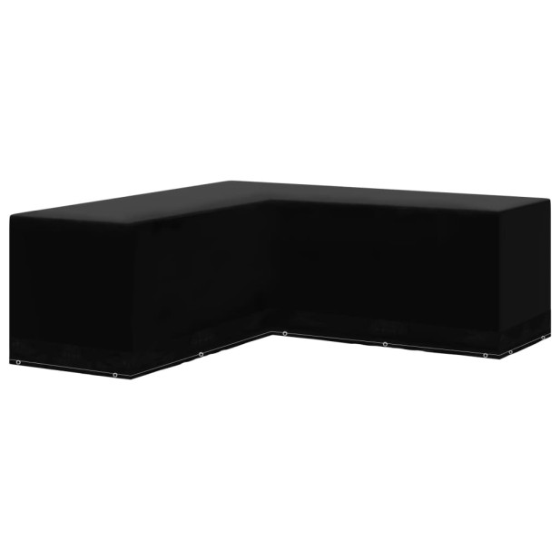 L-alakú kerti bútor huzat 12 fűzőlyukkal 250 x 250 x 90 cm - utánvéttel vagy ingyenes szállítással
