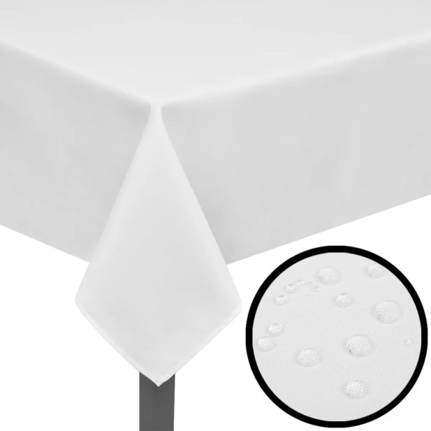 5 db asztalterítő 190 x 130 cm fehér - utánvéttel vagy ingyenes szállítással