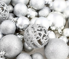 100 darabos ezüstszínű karácsonyi gömb készlet 6 cm - utánvéttel vagy ingyenes szállítással