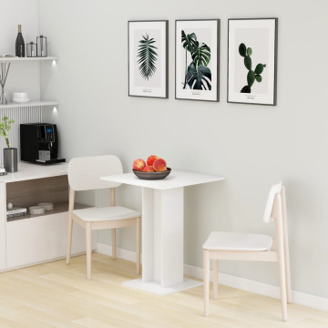 Fehér forgácslap bárasztal 60 x 60 x 75 cm - utánvéttel vagy ingyenes szállítással