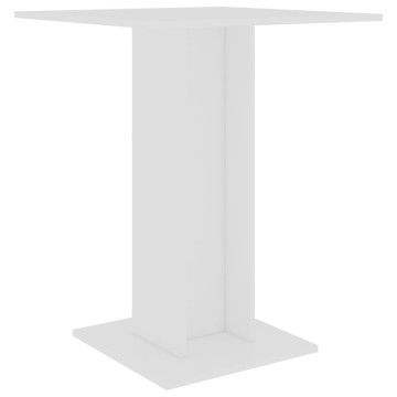 Fehér forgácslap bárasztal 60 x 60 x 75 cm - utánvéttel vagy ingyenes szállítással