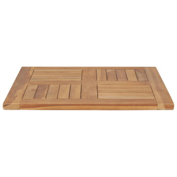 Tömör tíkfa asztallap 60 x 60 x 2,5 cm - utánvéttel vagy ingyenes szállítással