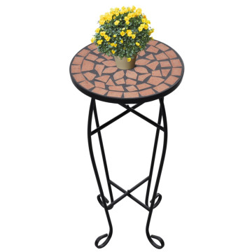 Mozaik Kávézóasztal Növénytartó Asztal Terrakotta - utánvéttel vagy ingyenes szállítással