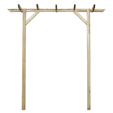 Fa kerti pergola 200 x 40 x 205 cm - utánvéttel vagy ingyenes szállítással