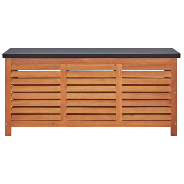Tömör eukaliptuszfa kerti tárolóláda 117 x 50 x 55 cm - utánvéttel vagy ingyenes szállítással