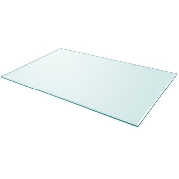 Edzett üveg asztallap téglalap alakú 1000 x620 mm - utánvéttel vagy ingyenes szállítással