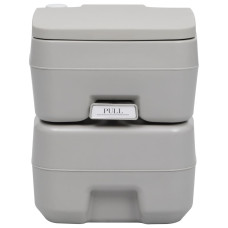 Szürke hordozható kemping WC 20+10 L - utánvéttel vagy ingyenes szállítással
