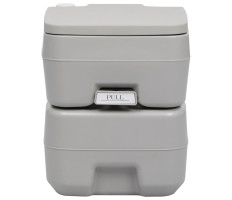 Szürke hordozható kemping WC 20+10 L - utánvéttel vagy ingyenes szállítással