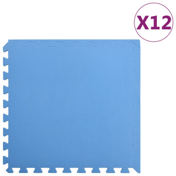 12 db kék puzzle-s EVA habszivacs tornaszőnyeg 4,32 ㎡ - utánvéttel vagy ingyenes szállítással