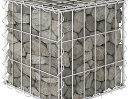 Kocka alakú acélhuzal gabion magaságyás 30 x 30 x 30 cm - utánvéttel vagy ingyenes szállítással