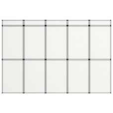 Fehér 10 paneles összecsukható kiállítófal - utánvéttel vagy ingyenes szállítással