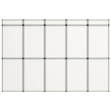 Fehér 10 paneles összecsukható kiállítófal - utánvéttel vagy ingyenes szállítással